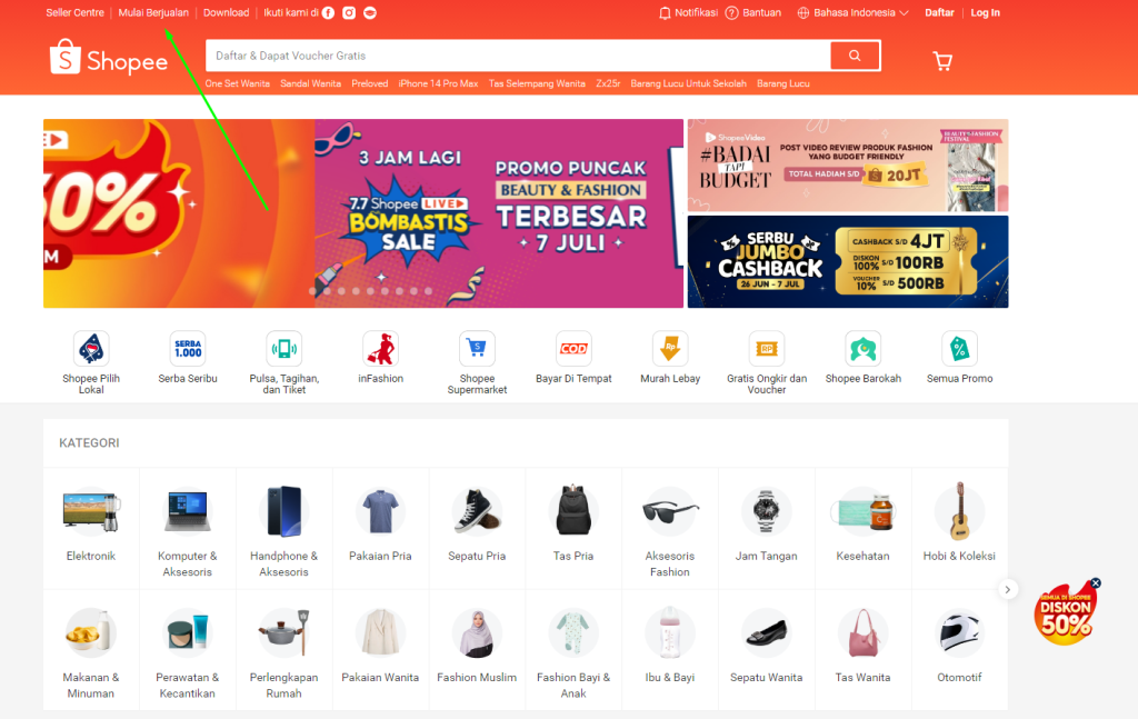 Marketplace shopee