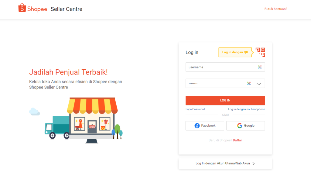 Login shopee
