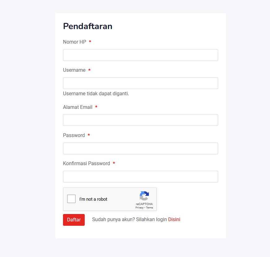 Daftar Akun